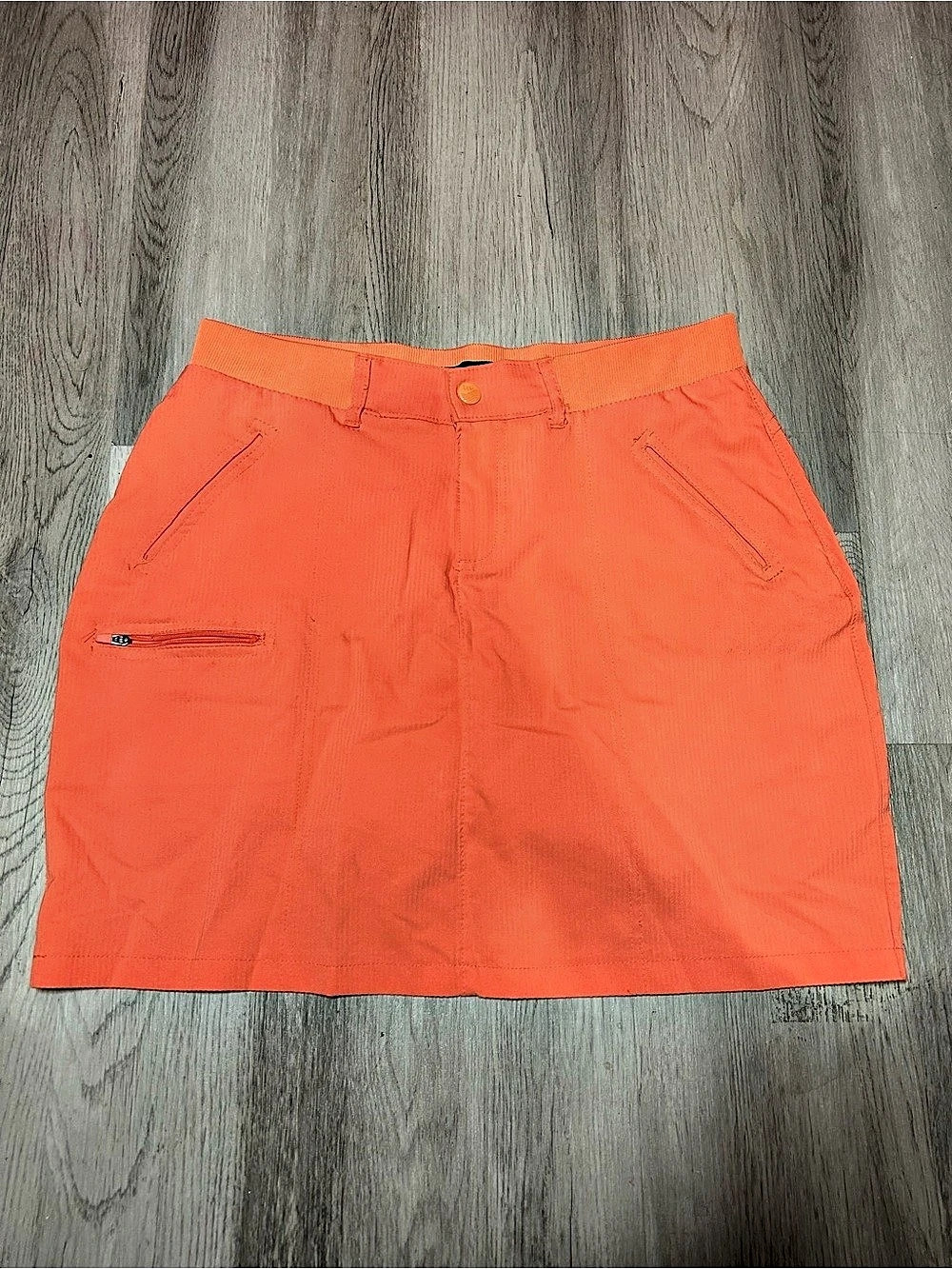 Lee Active Performance Orange Mini Skirt Size 10